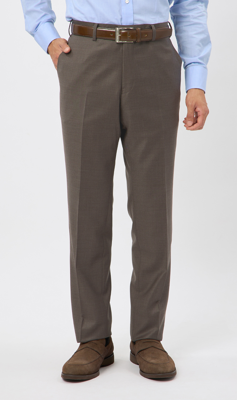 プレミアムスタイリッシュスーツ【Super140’s】 ブラウン 体型:YA体(スリム型),号数（身長）:3号(160cm)