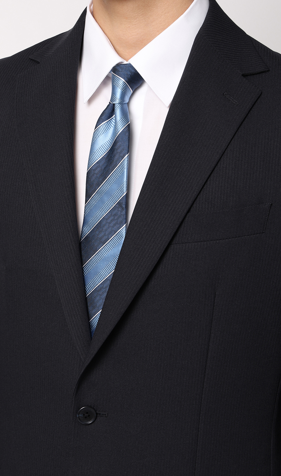 スタイリッシュスーツ【ウォッシャブル】 ネイビー 体型:YA体(スリム型),号数（身長）:4号(165cm)