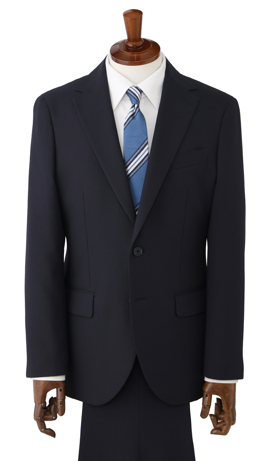 スタイリッシュスーツ【ウォッシャブル】 ネイビー 体型:YA体(スリム型),号数（身長）:4号(165cm)