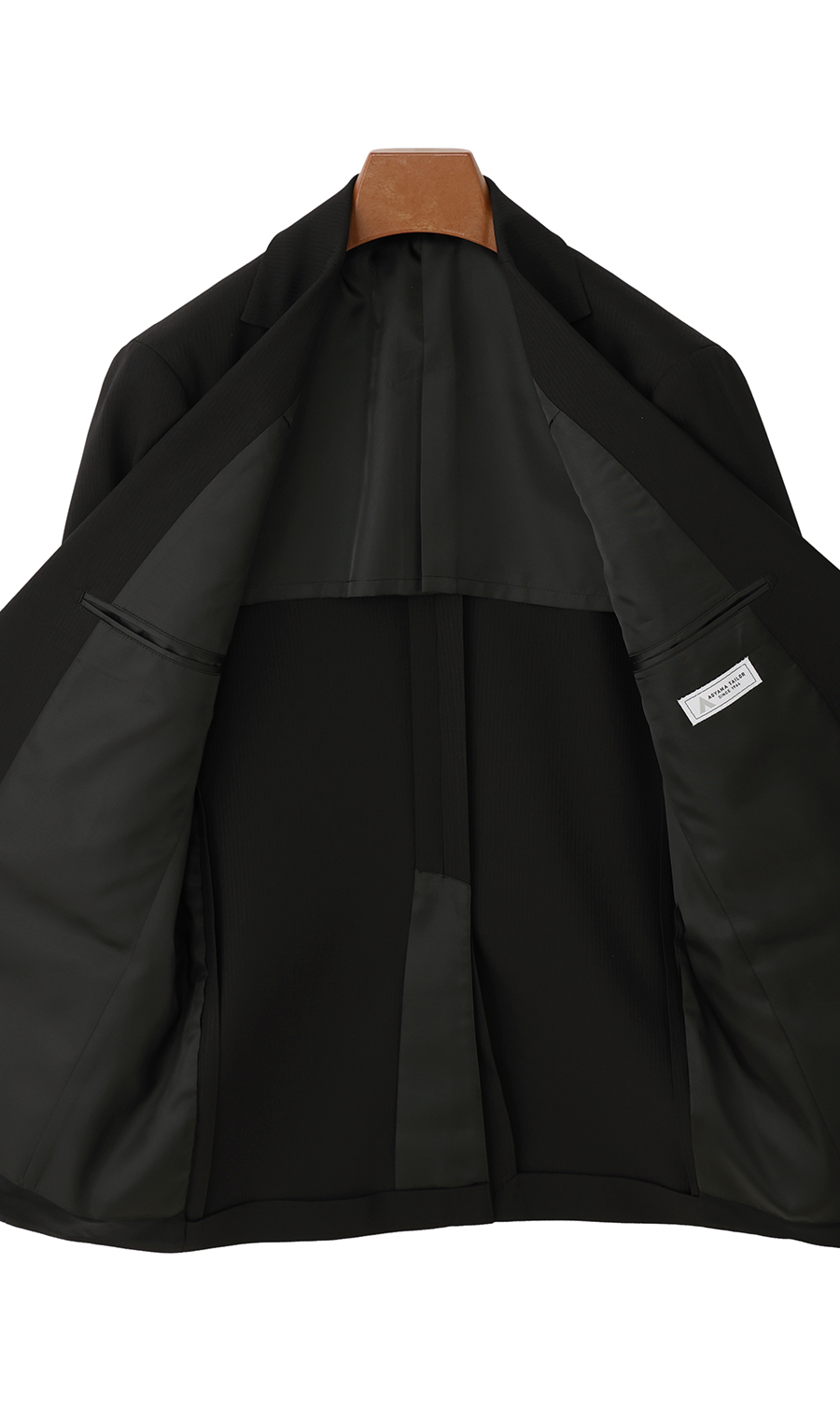 スタイリッシュスーツ【ウォッシャブル】 ブラック 体型:YA体(スリム型),号数（身長）:4号(165cm)