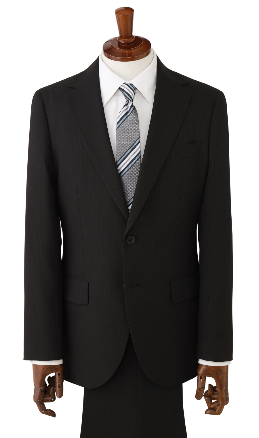 スタイリッシュスーツ【ウォッシャブル】 ブラック 体型:BE体(ゆったり型),号数(身長):5号(170cm)