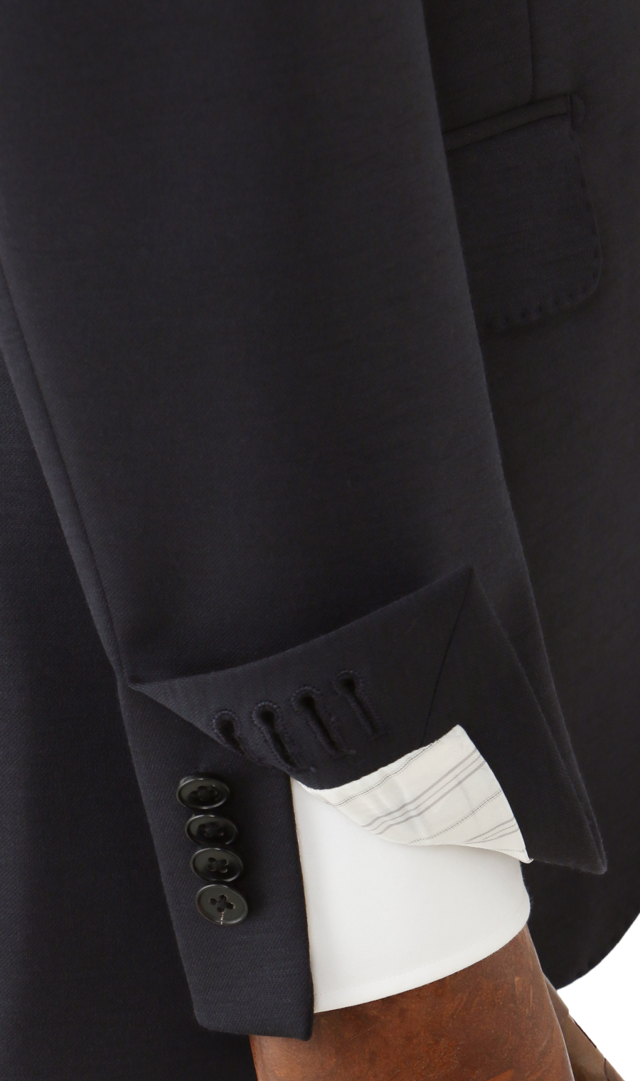 プレミアムスタイリッシュスーツ【北海道日本ハムファイターズモデル】 ネイビー 体型:YA体(スリム型),号数(身長):4号(165cm)