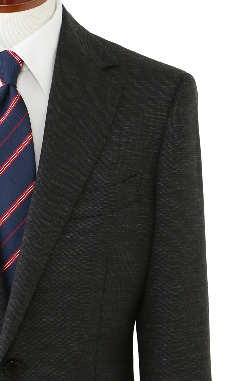 プレミアムスタイリッシュスーツ【東京ヤクルトスワローズモデル】 チャコール 体型:YA体(スリム型),号数(身長):4号(165cm)