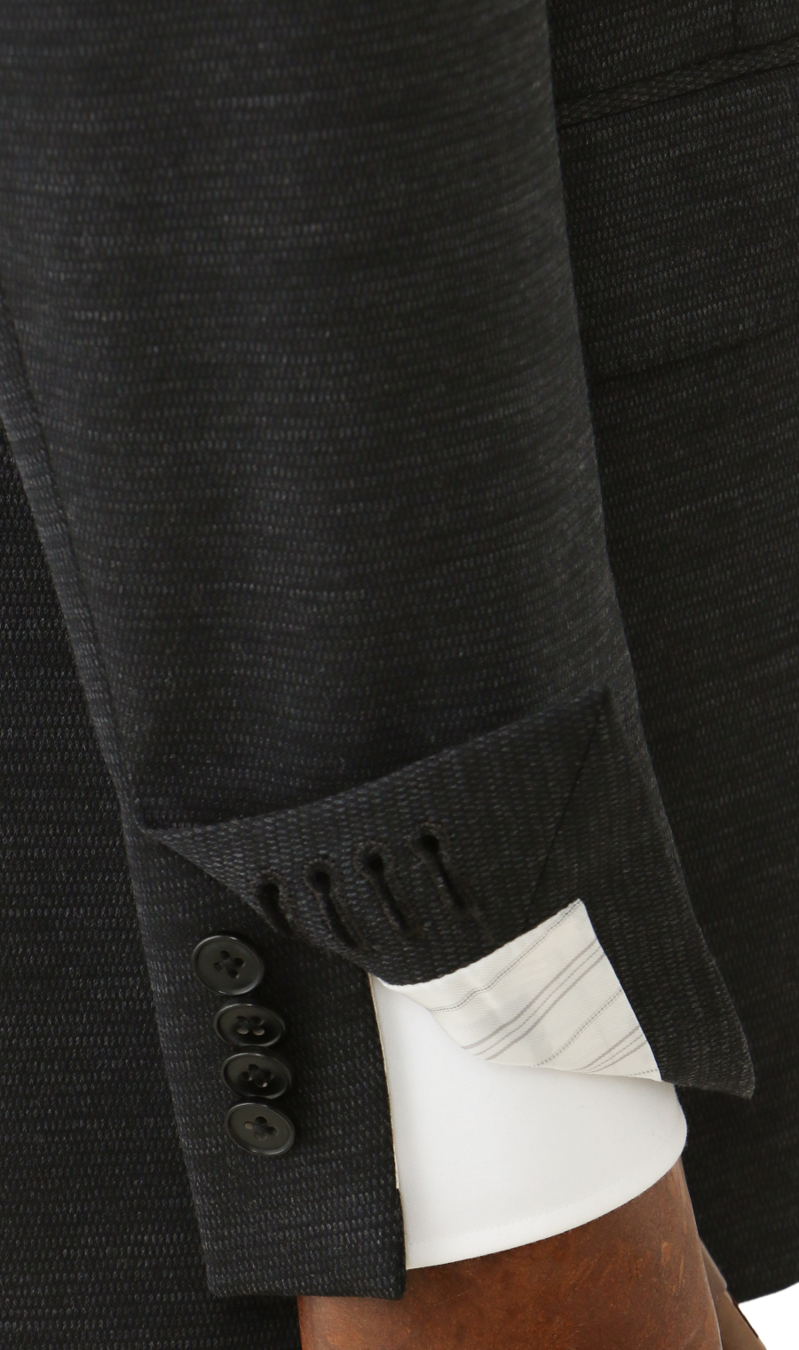 プレミアムスタイリッシュスーツ【東京ヤクルトスワローズモデル】 チャコール 体型:YA体(スリム型),号数(身長):4号(165cm)