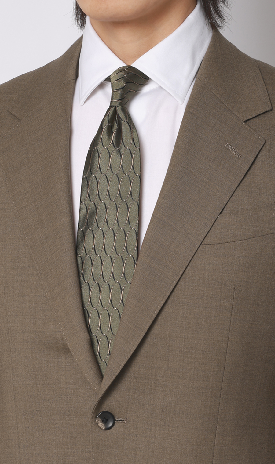 プレミアムスタイリッシュスーツ【GUABELLO】 ベージュ 体型:A体(標準型),号数（身長）:4号(165cm)