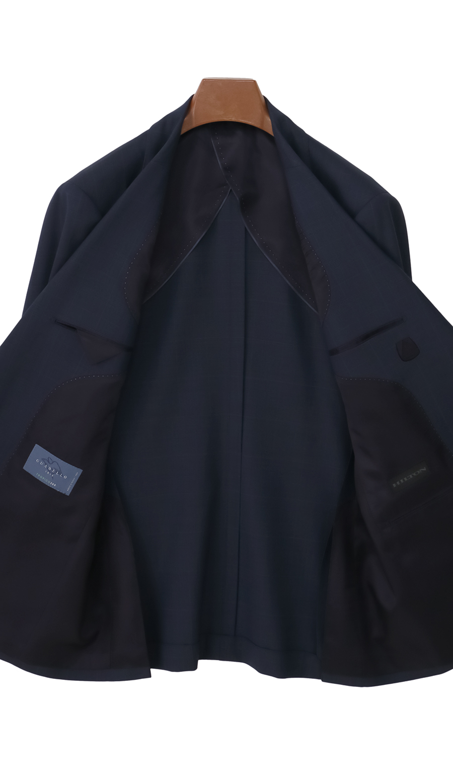 プレミアムスタイリッシュスーツ【GUABELLO】 ネイビー 体型:A体(標準型),号数(身長):4号(165cm)