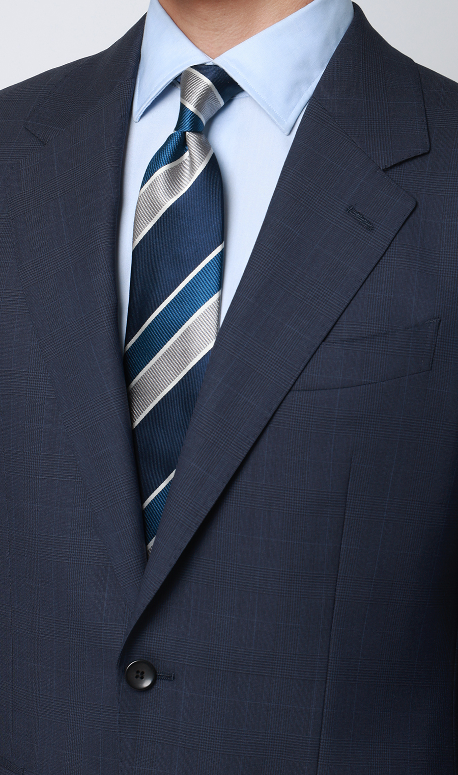 プレミアムスタイリッシュスーツ【GUABELLO】 ネイビー 体型:A体(標準型),号数（身長）:4号(165cm)