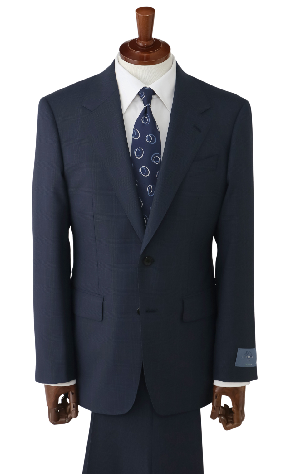 プレミアムスタイリッシュスーツ【GUABELLO】 ネイビー 体型:A体(標準型),号数（身長）:4号(165cm)