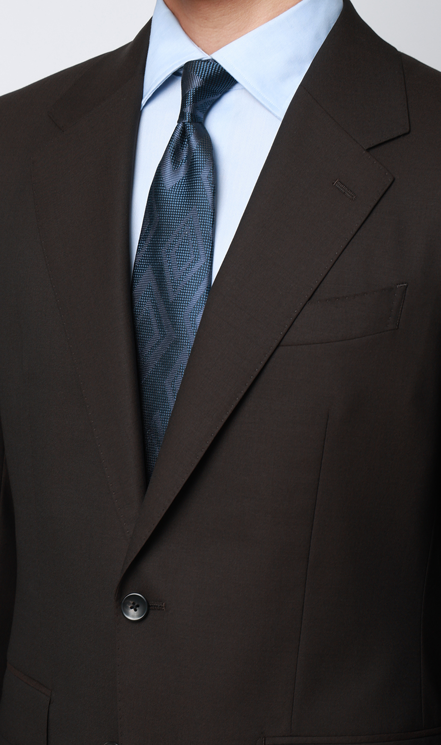 プレミアムスタイリッシュスーツ【GUABELLO】 ブラウン 体型:A体(標準型),号数（身長）:4号(165cm)