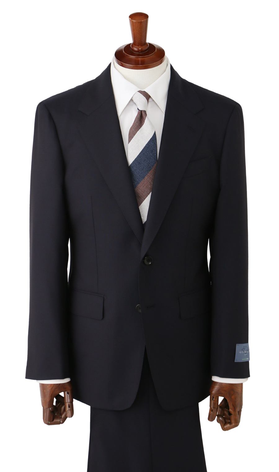 プレミアムスタイリッシュスーツ【GUABELLO】 ネイビー 体型:A体(標準型),号数（身長）:4号(165cm)