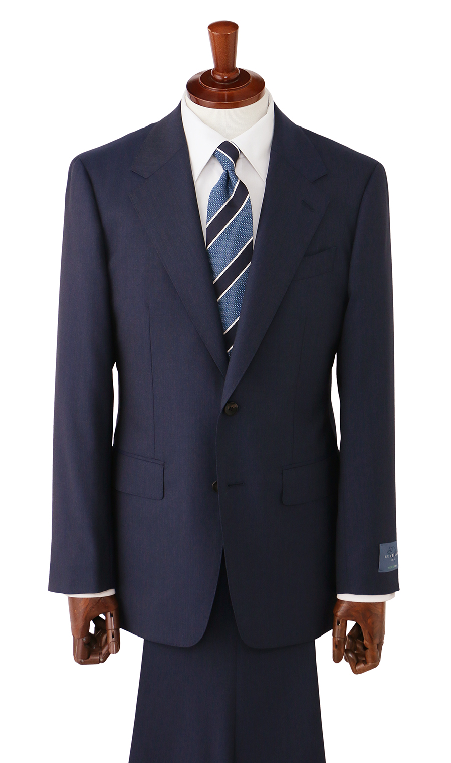 プレミアムスタイリッシュスーツ【GUABELLO】 ブルー 体型:A体(標準型),号数（身長）:4号(165cm)