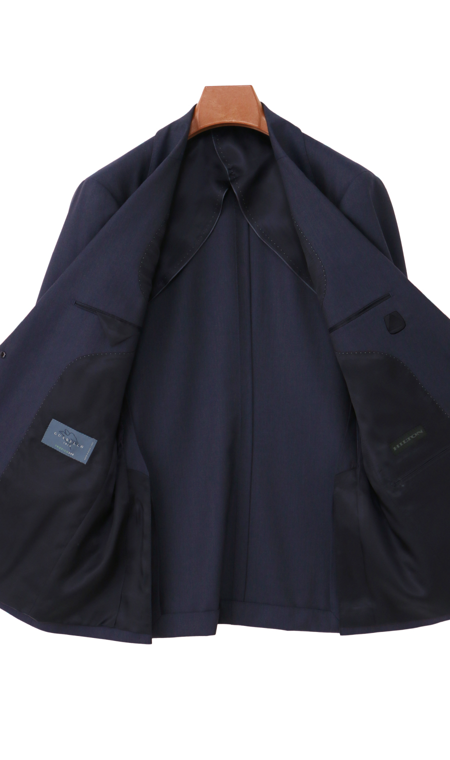 プレミアムスタイリッシュスーツ【GUABELLO】 ブルー 体型:A体(標準型),号数（身長）:4号(165cm)