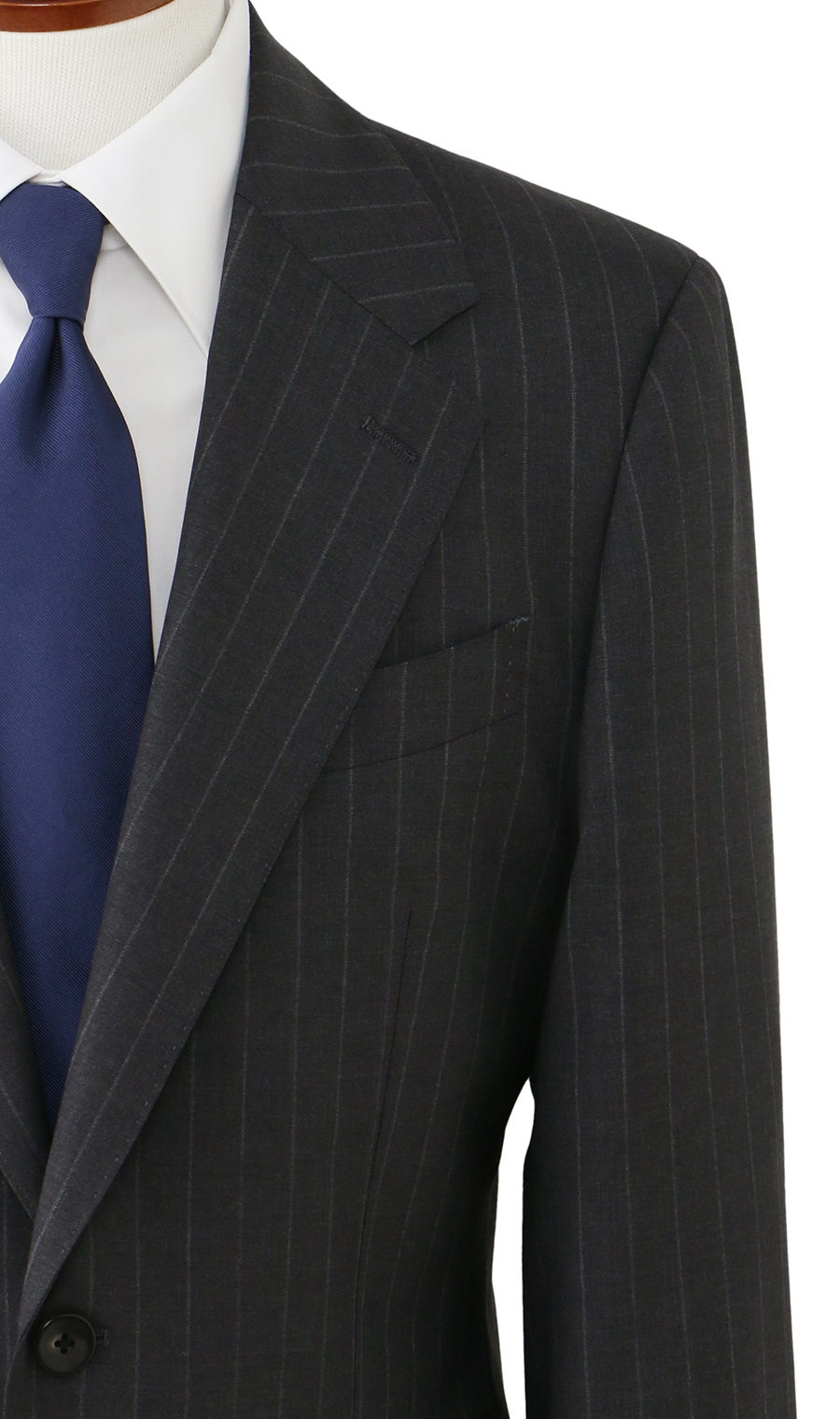 プレミアムスタイリッシュスーツ【GUABELLO】 チャコール 体型:A体(標準型),号数（身長）:4号(165cm)