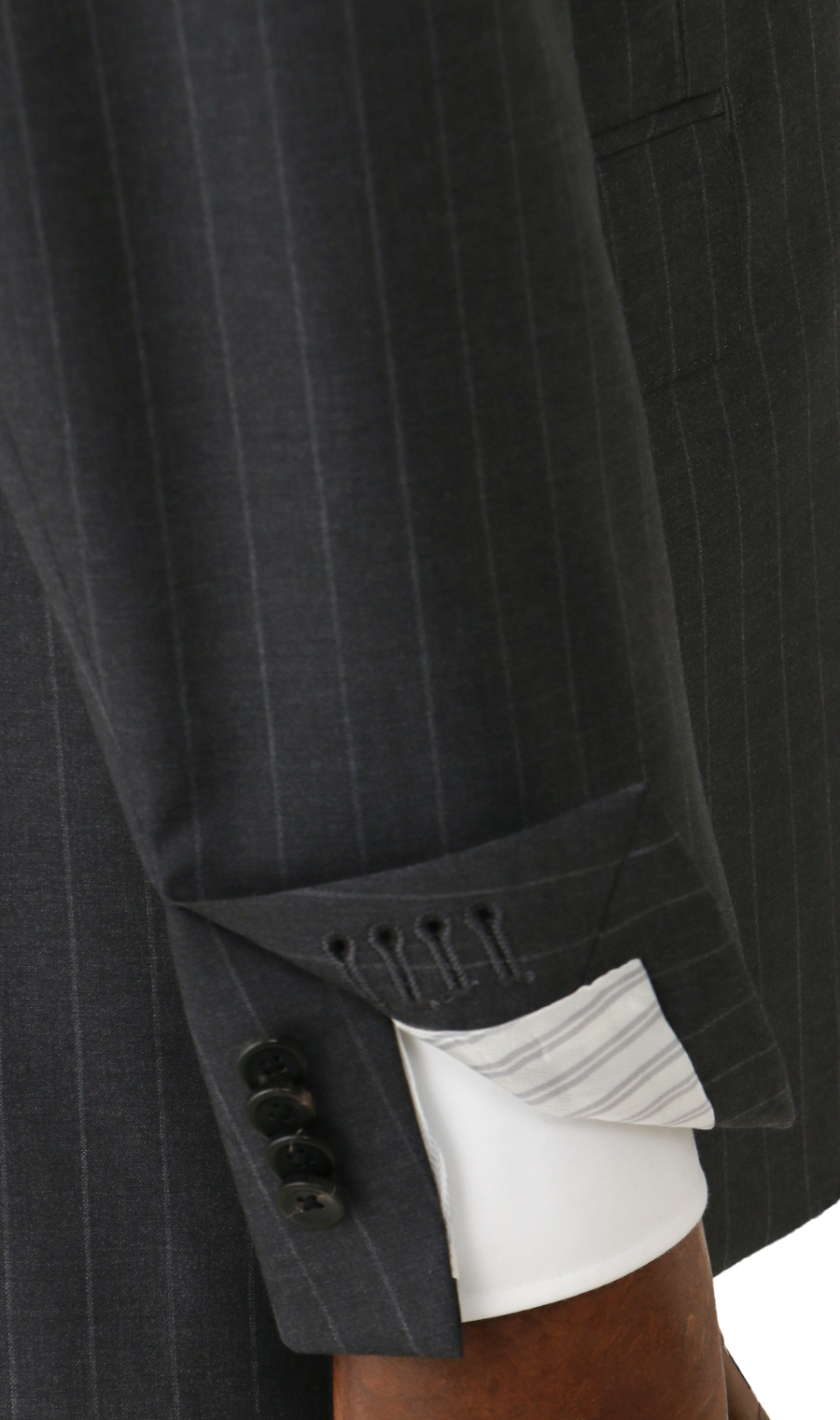 プレミアムスタイリッシュスーツ【GUABELLO】 チャコール 体型:A体(標準型),号数（身長）:4号(165cm)