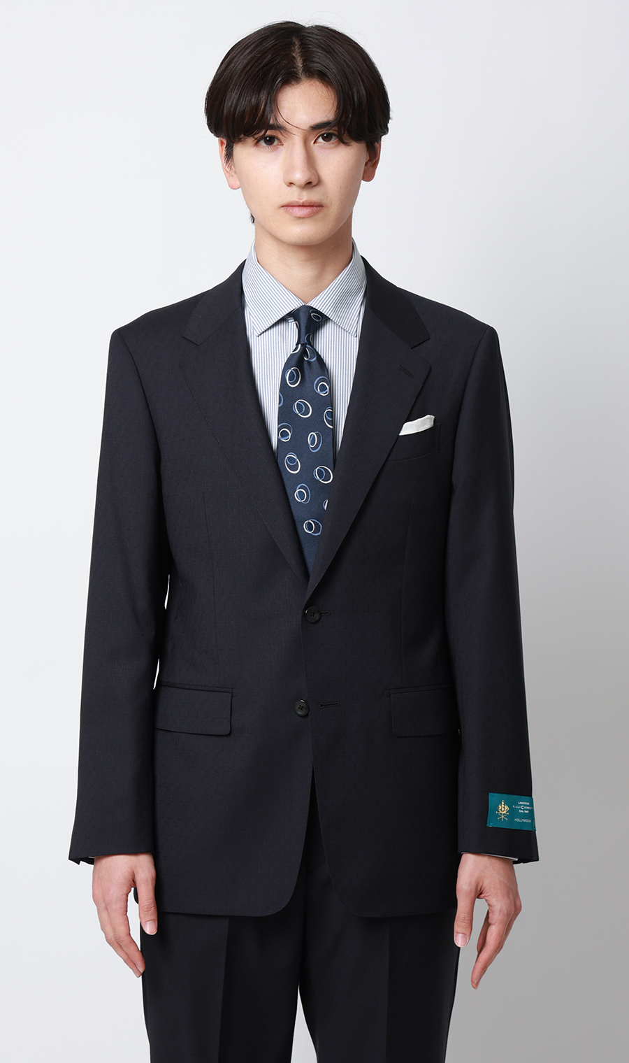 プレミアムスタイリッシュスーツ【CERRUTI】 ネイビー 体型:A体(標準型),号数(身長):4号(165cm)