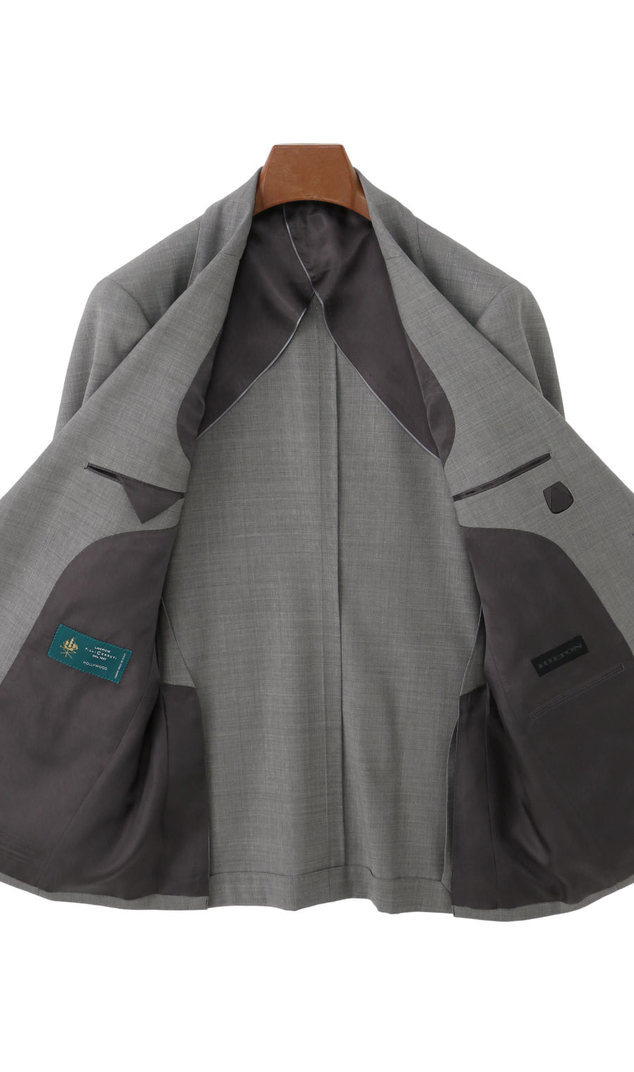 プレミアムスタイリッシュスーツ【CERRUTI】 ライトグレー 体型:A体(標準型),号数（身長）:4号(165cm)