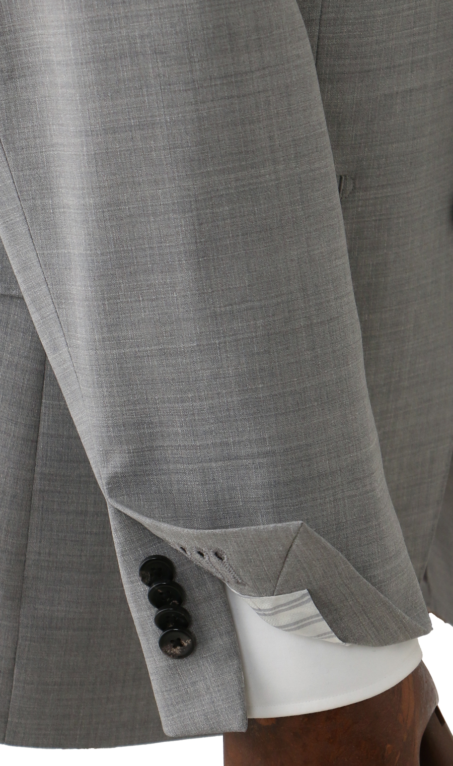 プレミアムスタイリッシュスーツ【CERRUTI】 ライトグレー 体型:A体(標準型),号数（身長）:4号(165cm)