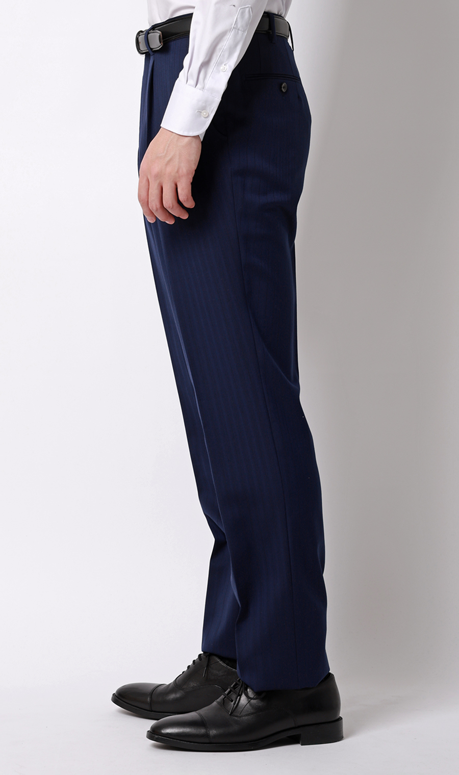 プレミアムスタイリッシュスーツ【Super130’s Wool Cashmere Blend】 ブルー 体型:A体(標準型),号数（身長）:4号(165cm)