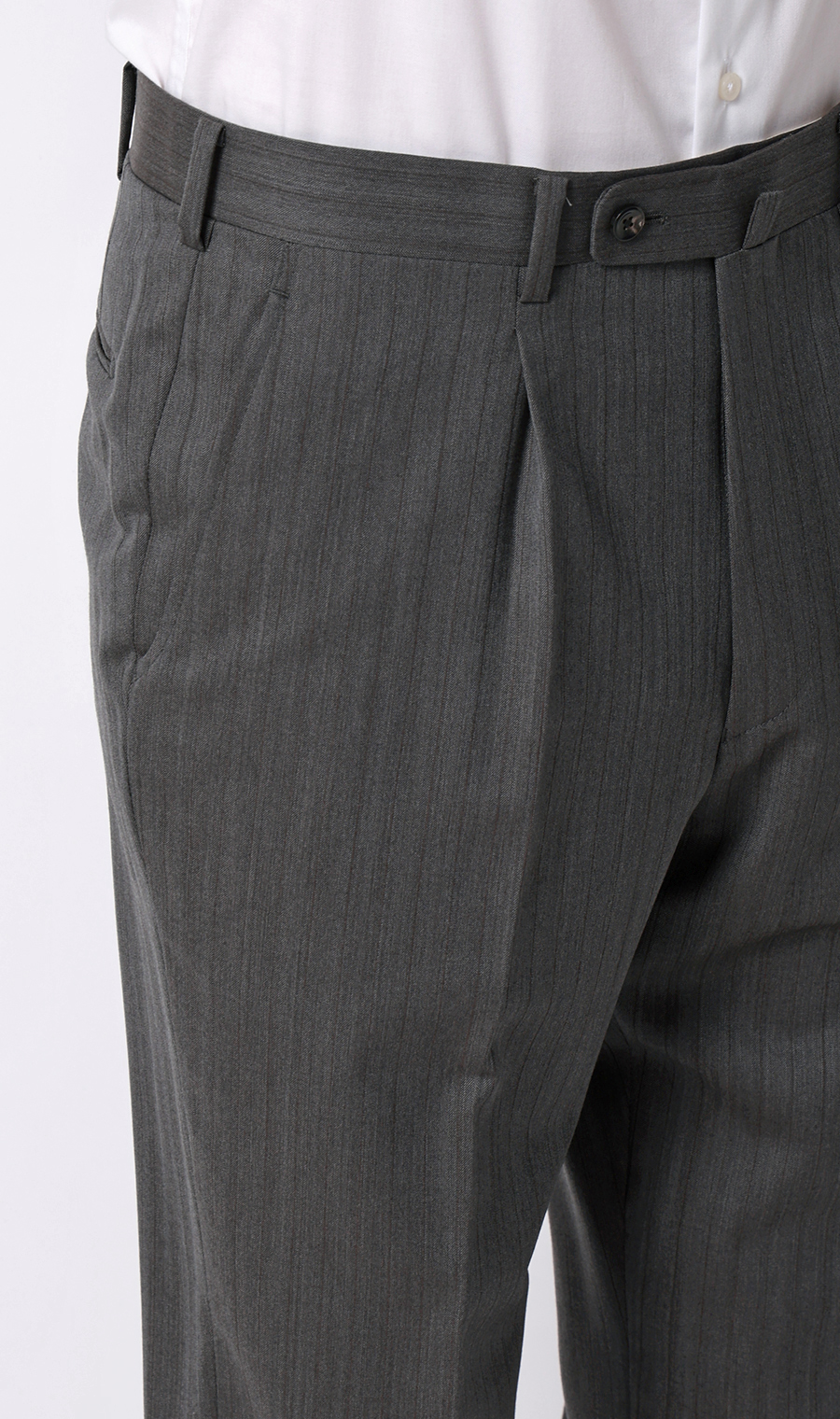 プレミアムスタイリッシュスーツ【Super130’s Wool Cashmere Blend】 グレー 体型:A体(標準型),号数（身長）:4号(165cm)
