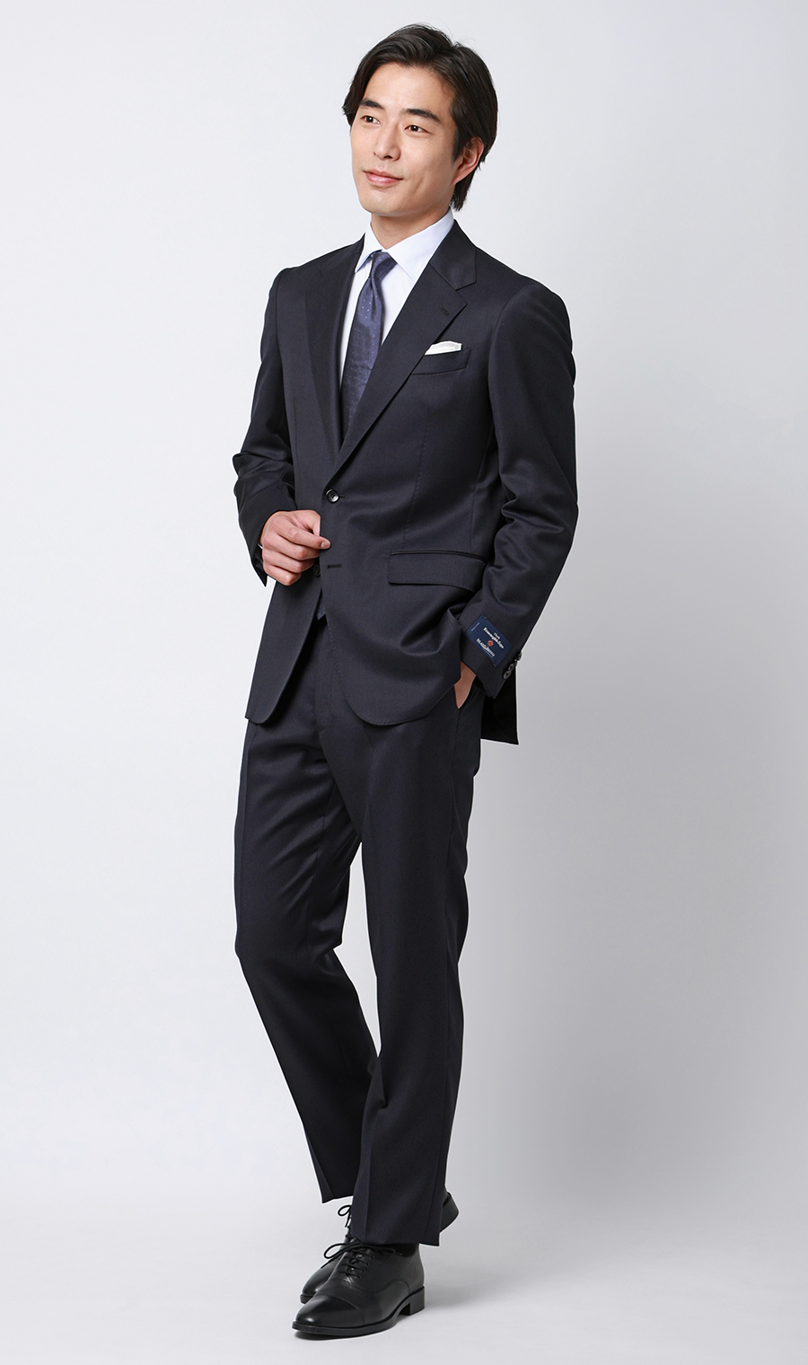 プレミアムスタイリッシュスーツ【Ermenegildo Zegna】 ネイビー 体型:YA体(スリム型),号数（身長）:4号(165cm)