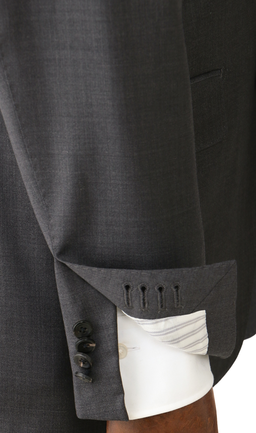 プレミアムスタイリッシュスーツ【Ermenegildo Zegna】 グレー 体型:A体(標準型),号数（身長）:4号(165cm)