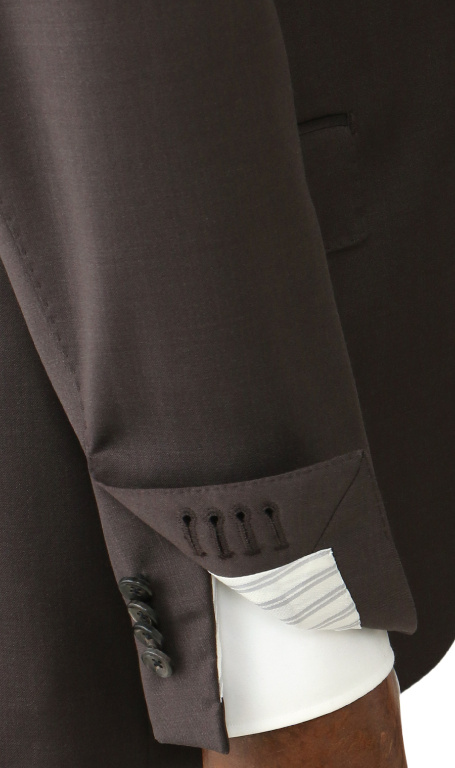 プレミアムスタイリッシュスーツ【Ermenegildo Zegna】 ブラウン 体型:A体(標準型),号数（身長）:4号(165cm)