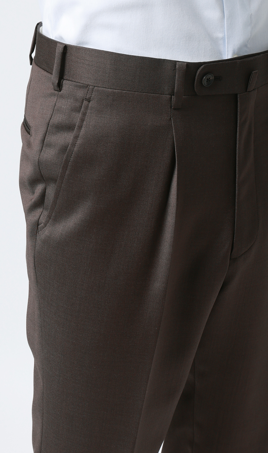 プレミアムスタイリッシュスーツ【Ermenegildo Zegna】 ブラウン 体型:A体(標準型),号数（身長）:5号(170cm)