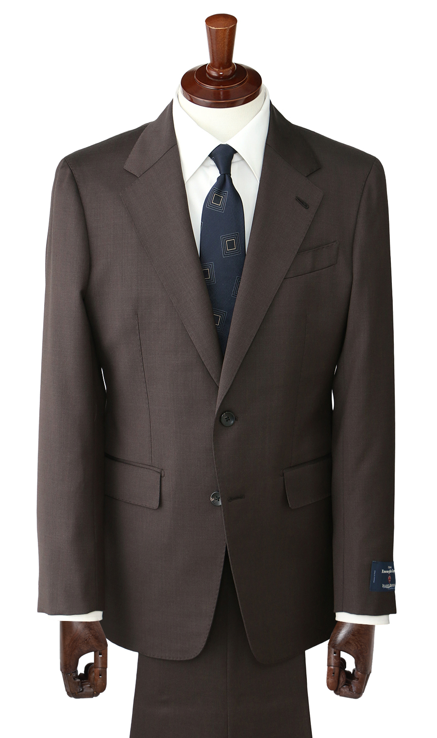 プレミアムスタイリッシュスーツ【Ermenegildo Zegna】 ブラウン 体型:A体(標準型),号数（身長）:5号(170cm)