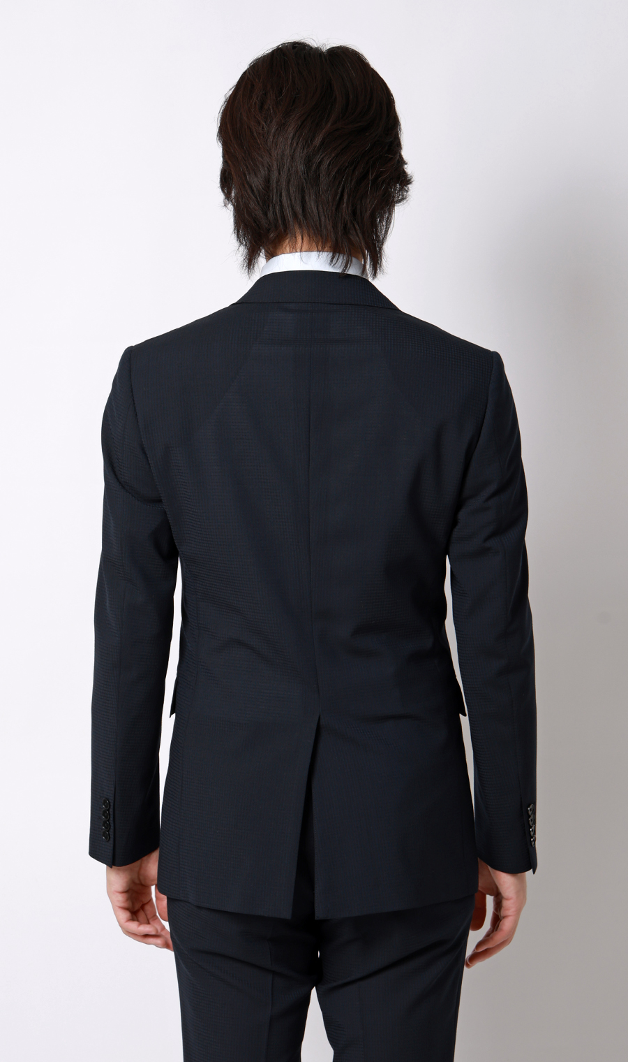 スタイリッシュスーツ【清涼】【ウォッシャブル】 ネイビー 体型:YA体(スリム型),号数（身長）:3号(160cm)