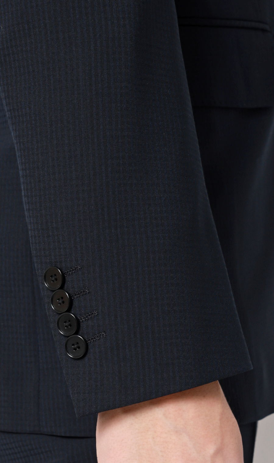 スタイリッシュスーツ【清涼】【ウォッシャブル】 ネイビー 体型:YA体(スリム型),号数（身長）:3号(160cm)