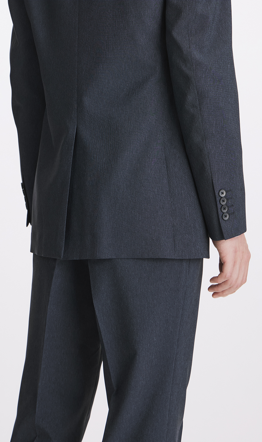 スタイリッシュスーツ【肩くるしくないスーツ】【Plastics Smart】 ネイビー 体型:YA体(スリム型),号数(身長):4号(165cm)