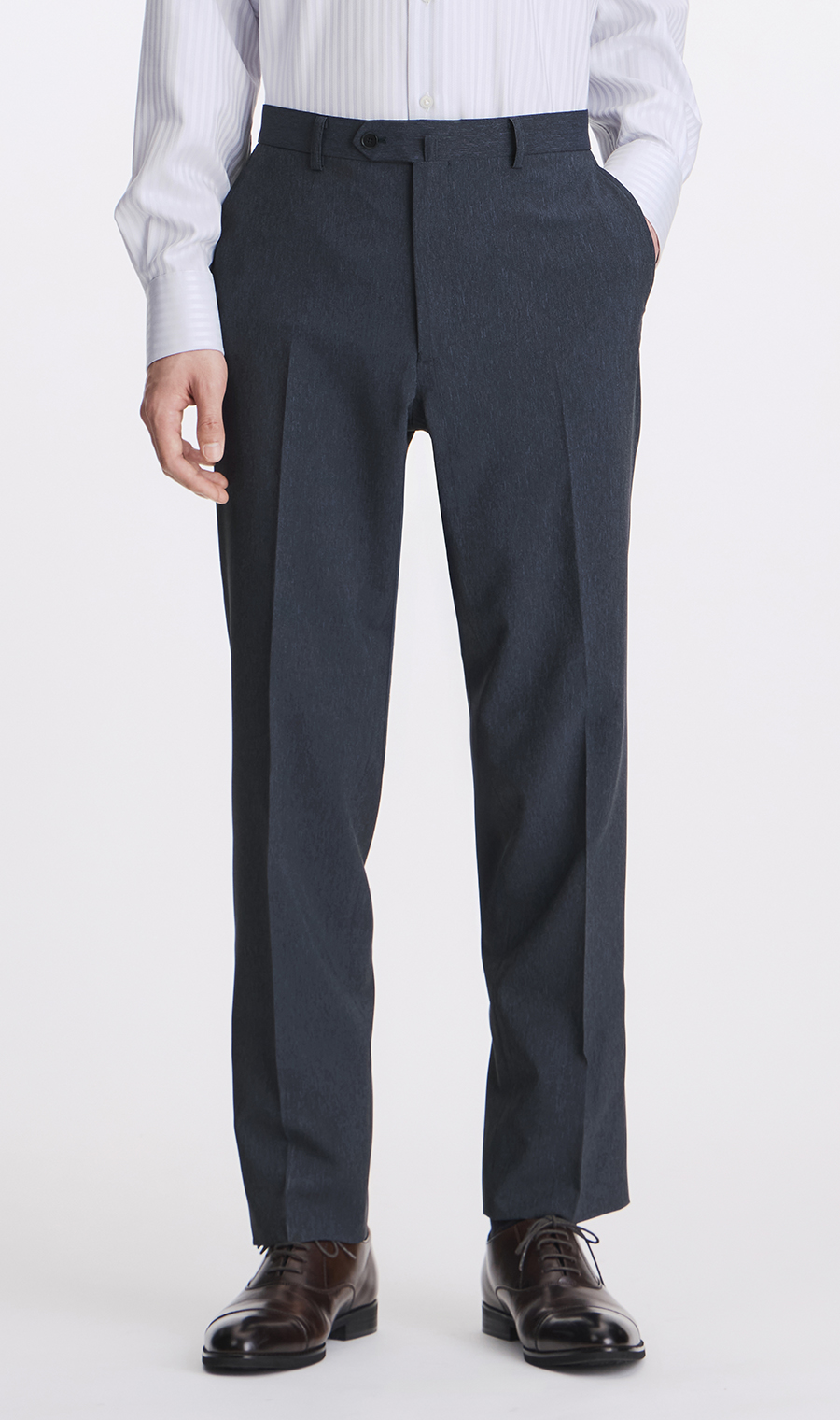 スタイリッシュスーツ【肩くるしくないスーツ】【Plastics Smart】 ネイビー 体型:YA体(スリム型),号数(身長):4号(165cm)