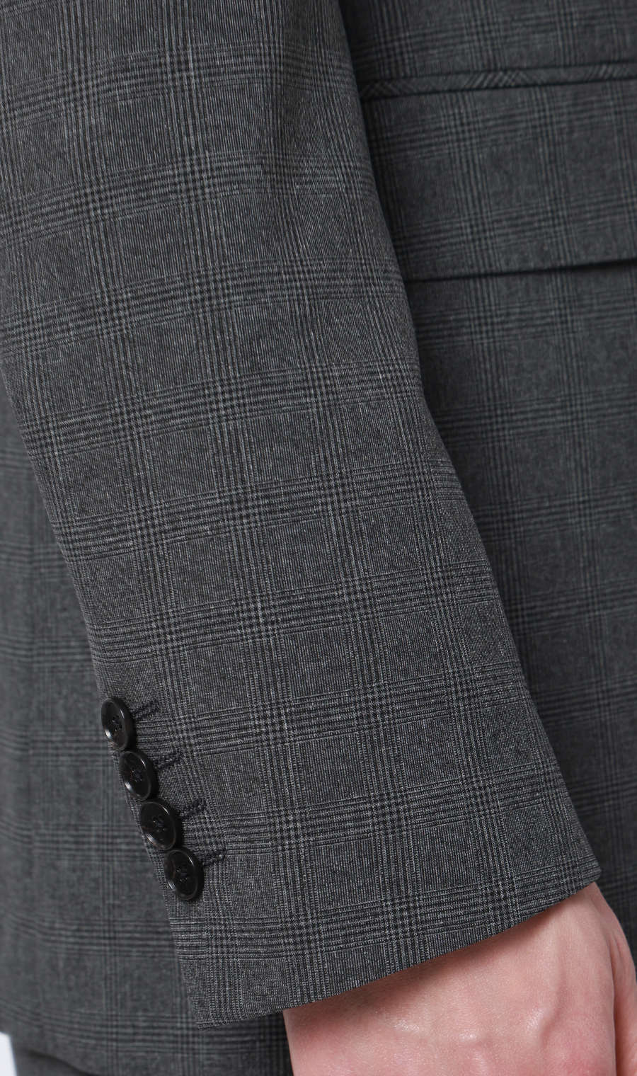 スタイリッシュスーツ【肩くるしくないスーツ】【Plastics Smart】 グレー 体型:YA体(スリム型),号数（身長）:3号(160cm)