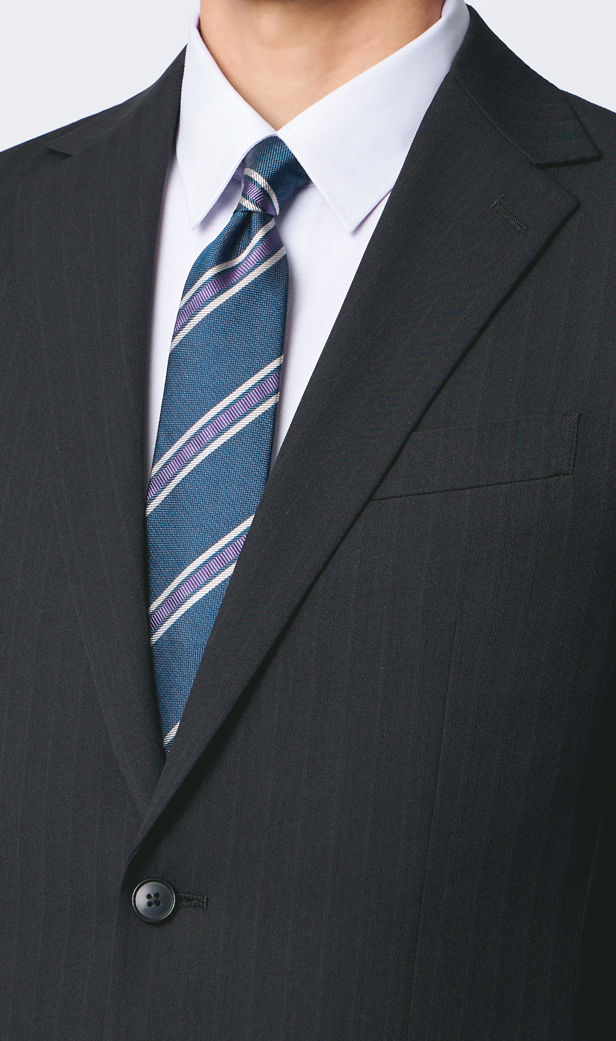 スタイリッシュスーツ【ウォッシャブル】 ブラック 体型:YA体(スリム型),号数（身長）:3号(160cm)