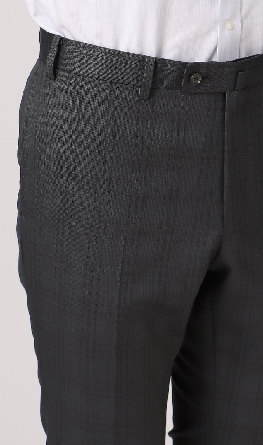 プレミアムスタイリッシュスーツ《ZQメリノウール》 グレー 体型:AB体(がっちり型),号数（身長）:7号(180cm)