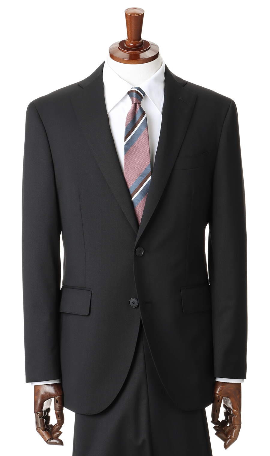 スタイリッシュスーツ《黒無地》《就活》 ブラック 体型:K体(大きいサイズ),号数（身長）:7号(180cm)