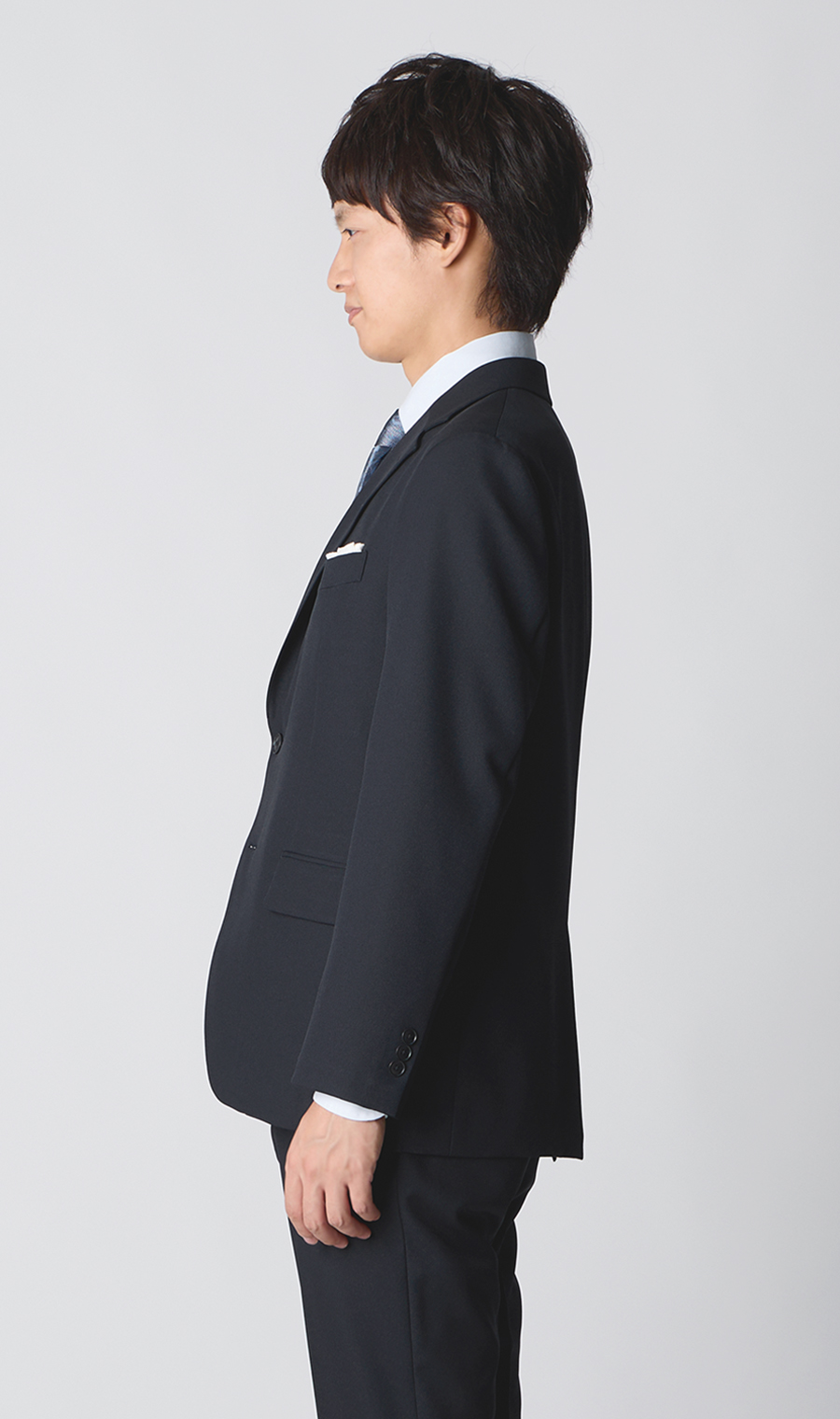 【みんなのスーツ】スタイリッシュスーツ ネイビー SS