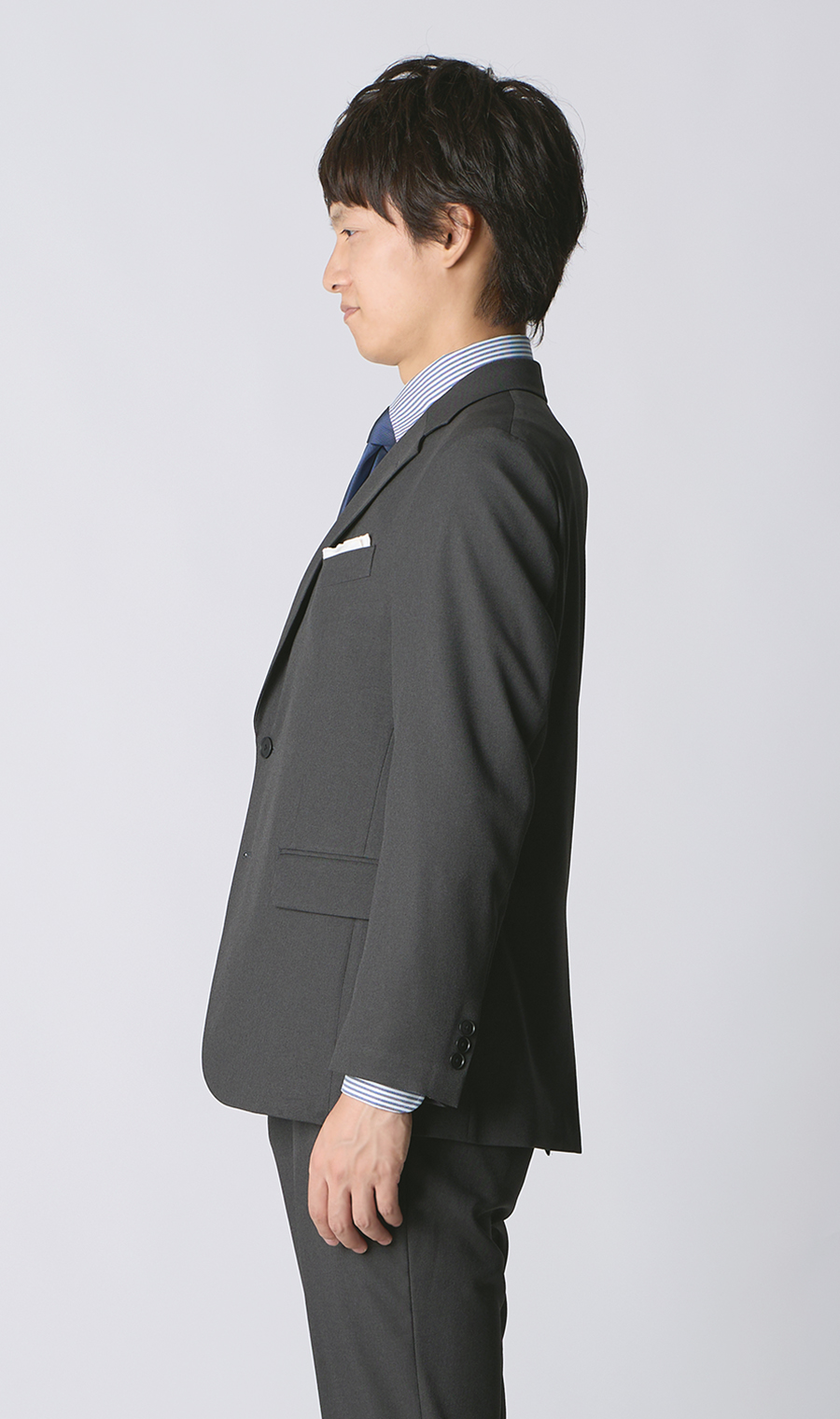 【みんなのスーツ】スタイリッシュスーツ チャコール SS