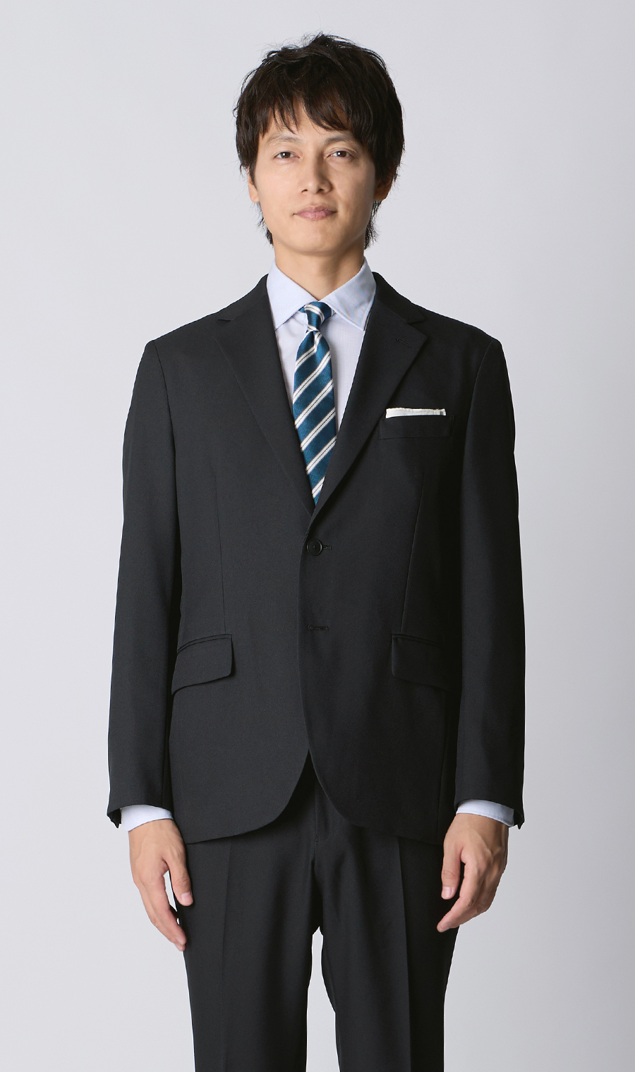【みんなのスーツ】スタイリッシュスーツ ブラック SS