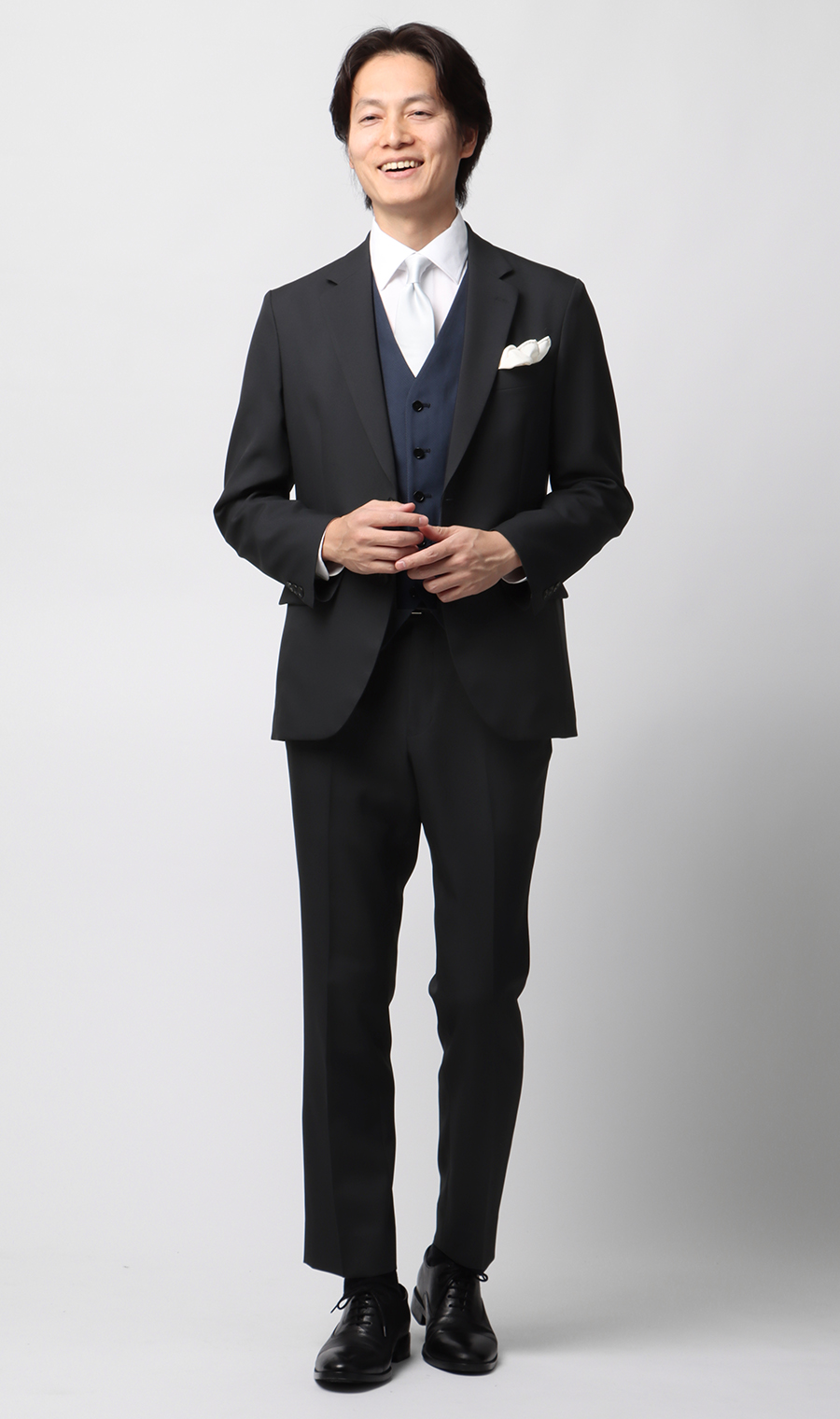 【みんなのスーツ】スタイリッシュスーツ ブラック SS
