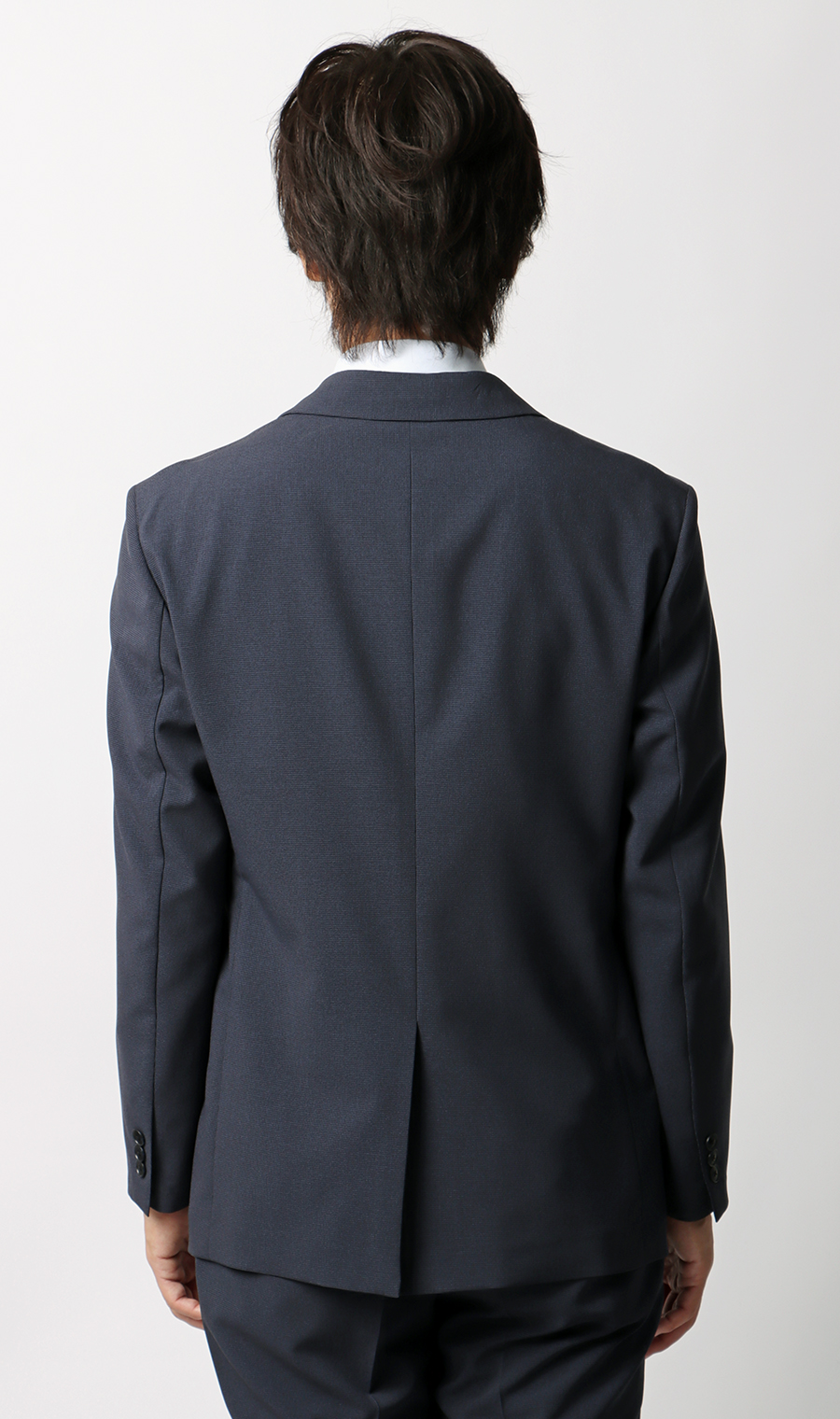 【みんなのスーツ】スタイリッシュスーツ ネイビー S