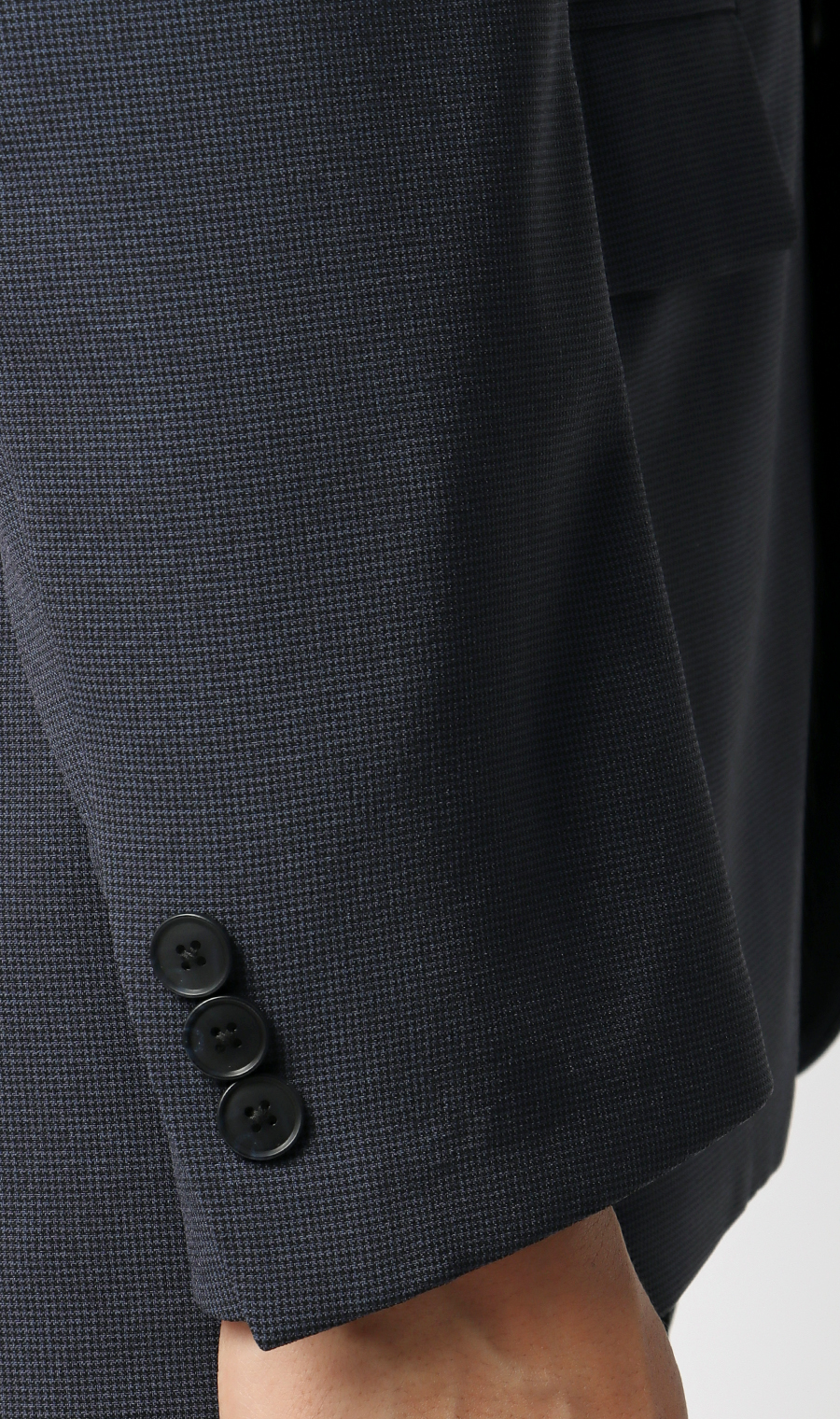 【みんなのスーツ】スタイリッシュスーツ【裾上げ済み】 ネイビー Wide 3L