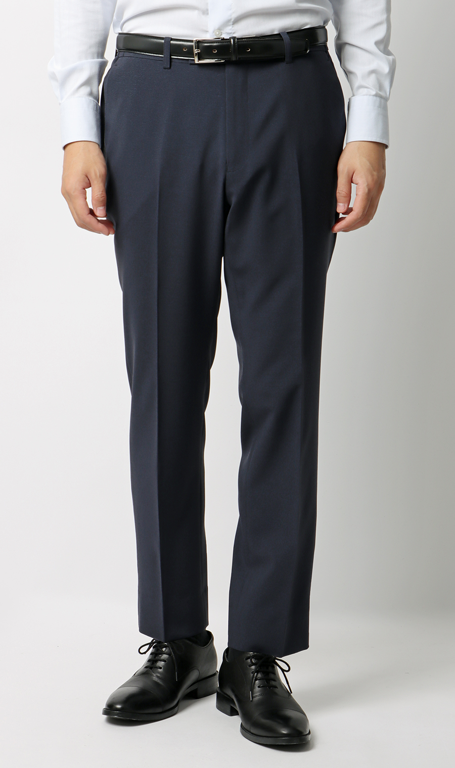 【みんなのスーツ】スタイリッシュスーツ【裾上げ済み】 ネイビー Wide 3L