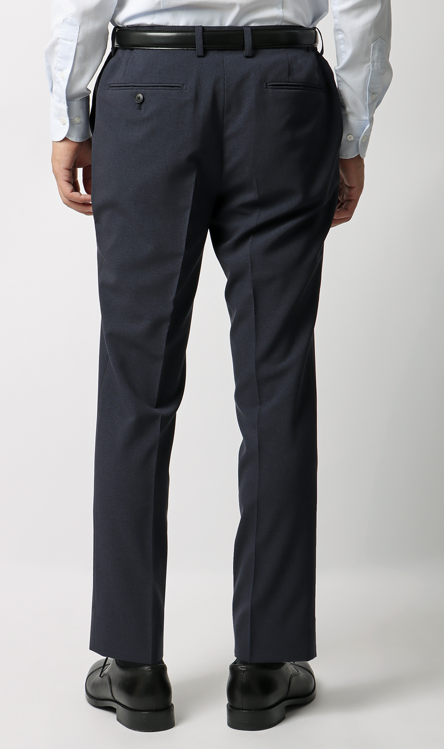 【みんなのスーツ】スタイリッシュスーツ【裾上げ済み】 ネイビー Wide 3L