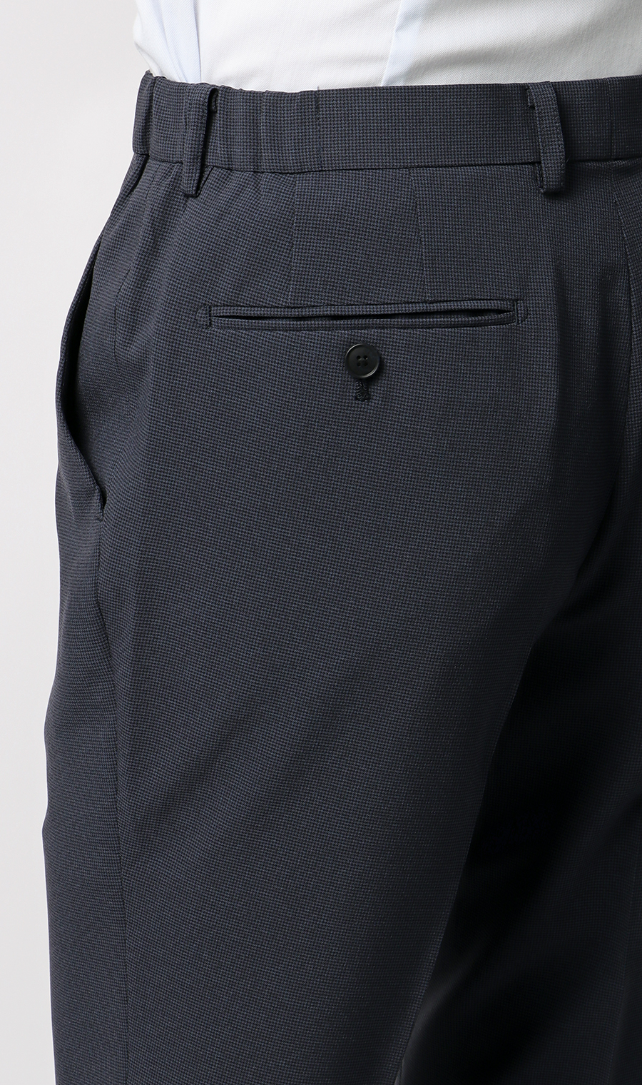 【みんなのスーツ】スタイリッシュスーツ【裾上げ済み】 ネイビー Wide 3L