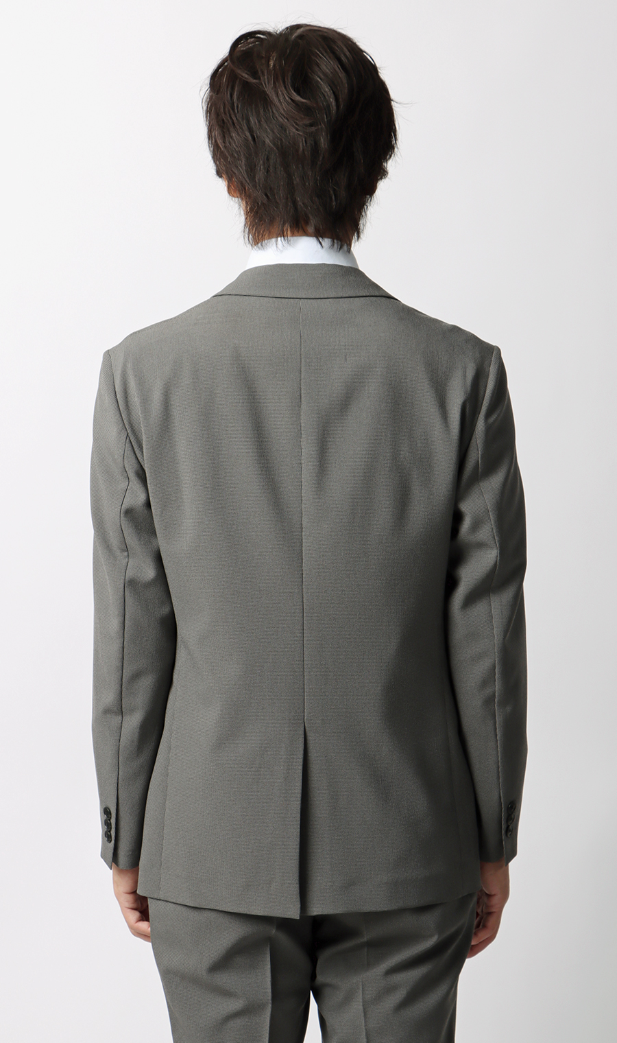 【みんなのスーツ】スタイリッシュスーツ グレー SS