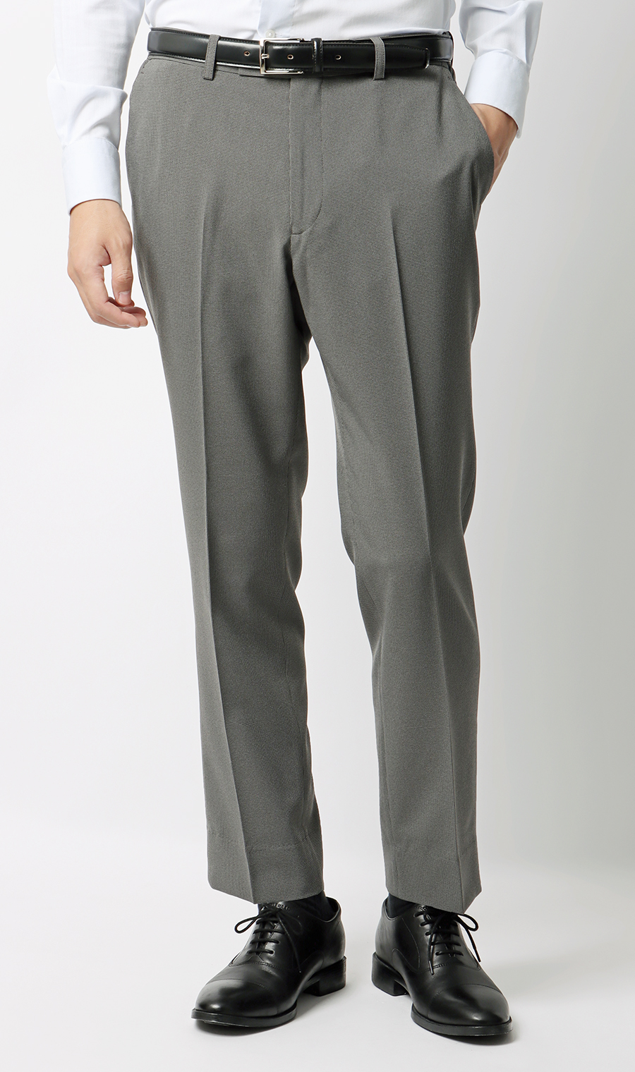 【みんなのスーツ】スタイリッシュスーツ【裾上げ済み】 グレー Wide 3L