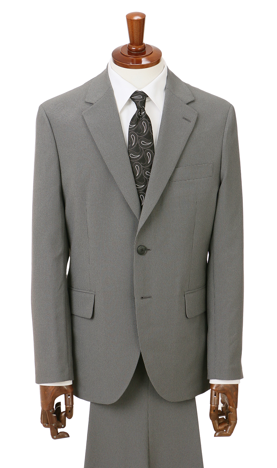 【みんなのスーツ】スタイリッシュスーツ【裾上げ済み】 グレー Wide 3L