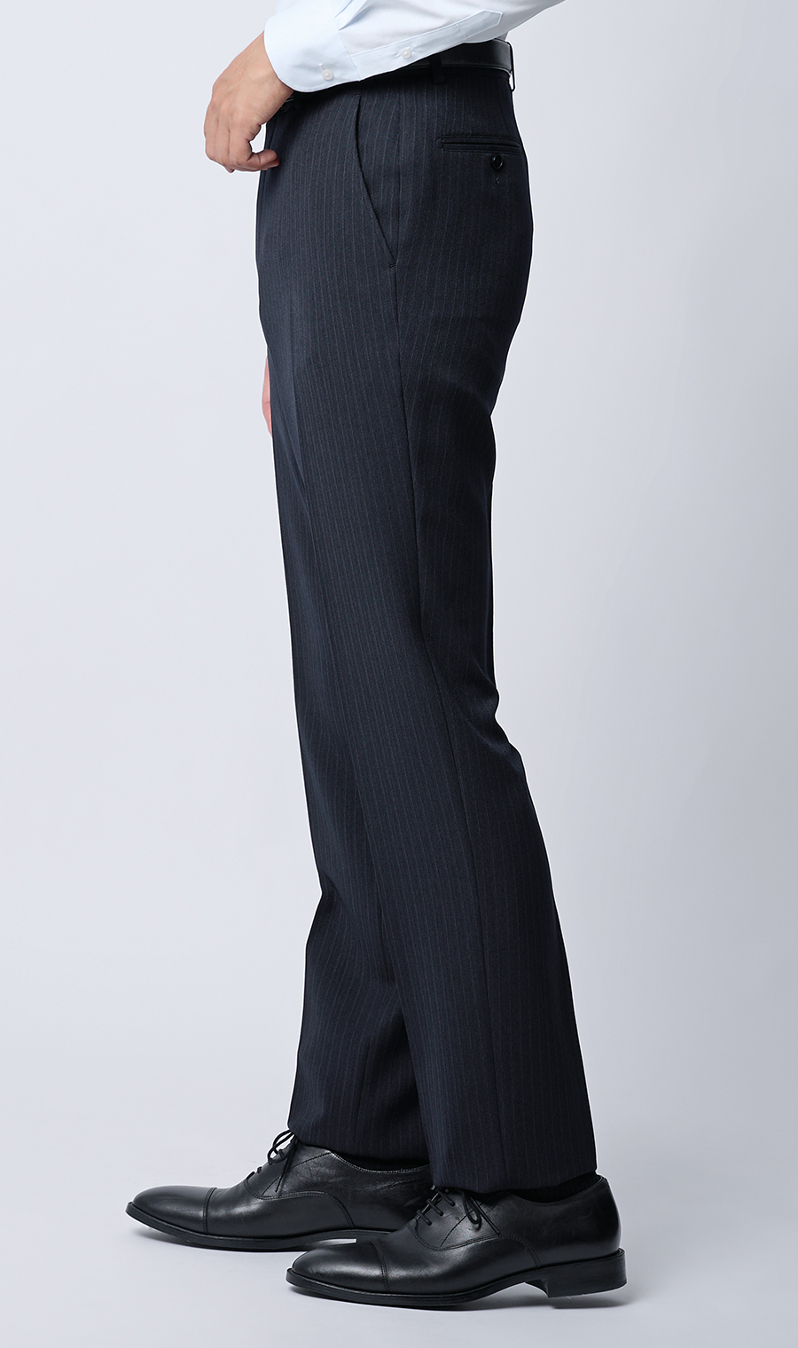 スタイリッシュスーツ【肩くるしくないスーツ】【Plastics Smart】 ネイビー 体型:YA体(スリム型),号数(身長):3号(160cm)