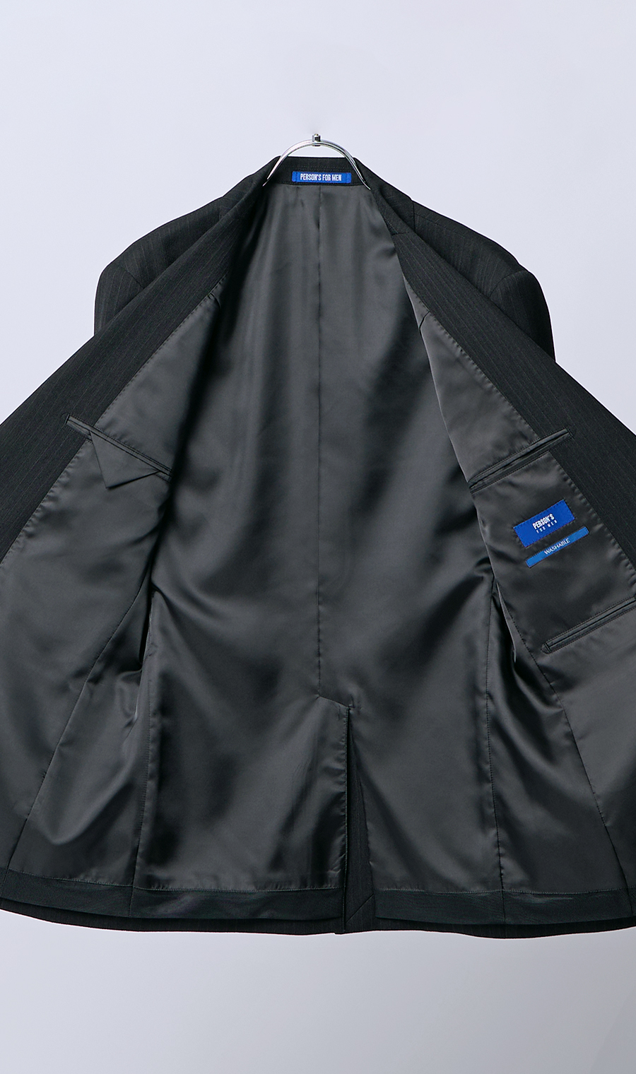 スタイリッシュスーツ【肩くるしくないスーツ】【Plastics Smart】 ブラック 体型:YA体(スリム型),号数（身長）:3号(160cm)